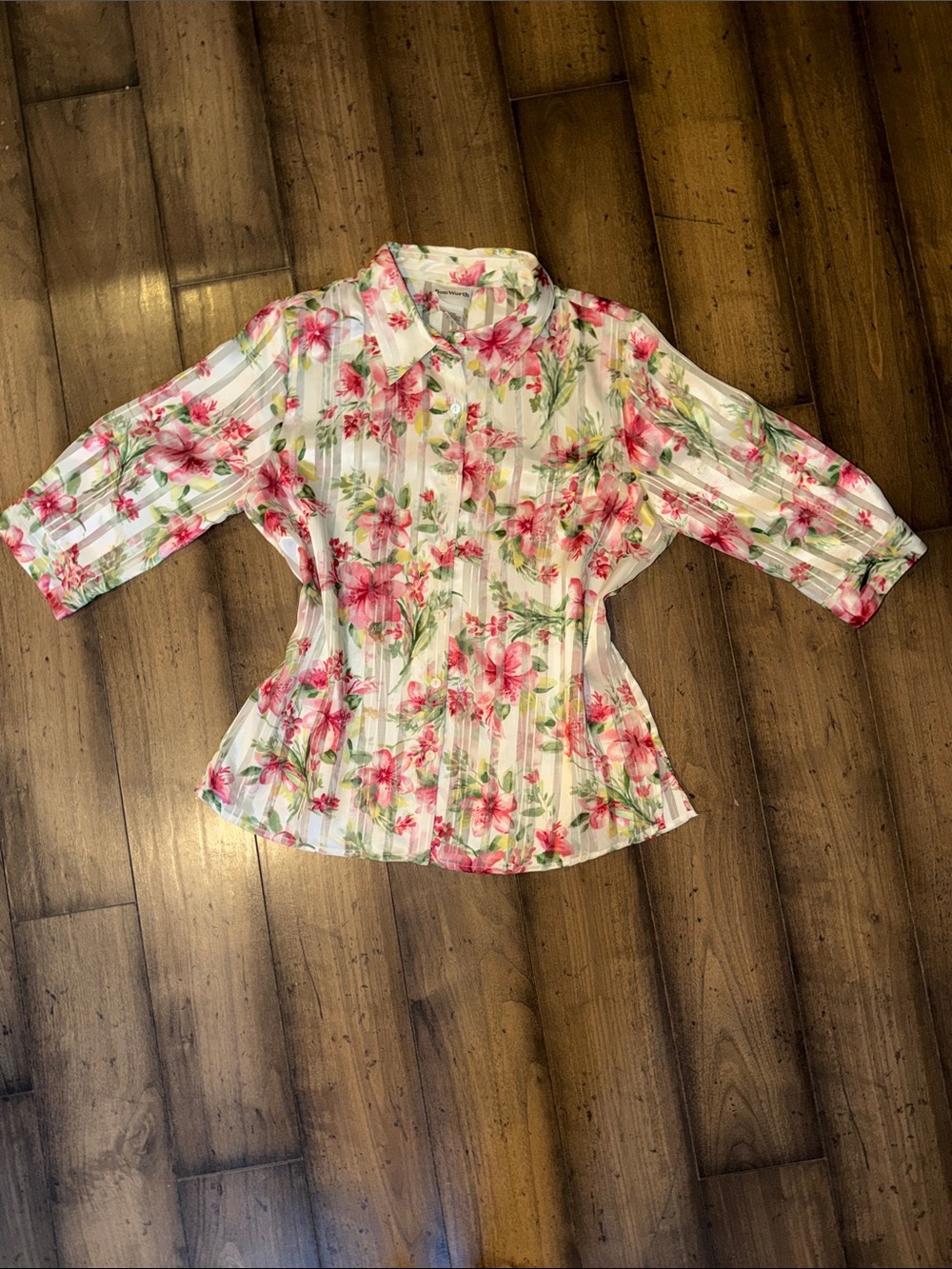 🌺💚WOMEN’S FLORAL BUTTON DOWN BLOUSE